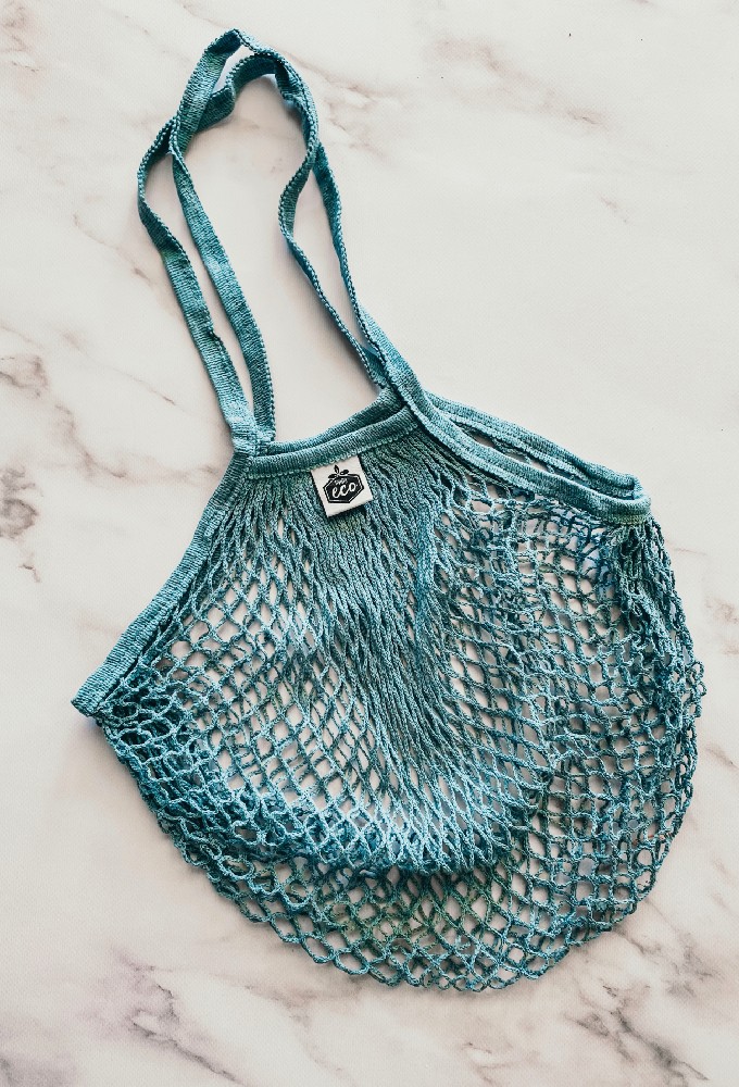 Moody Blue String Shopping Tote